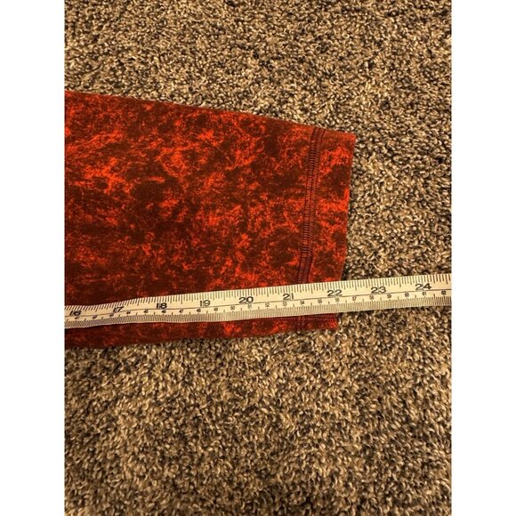 Lululemon Wunder Train High-Rise Crop 23" Denim Wash Print Autumn Sz 20 EUC - Picture 6 of 6